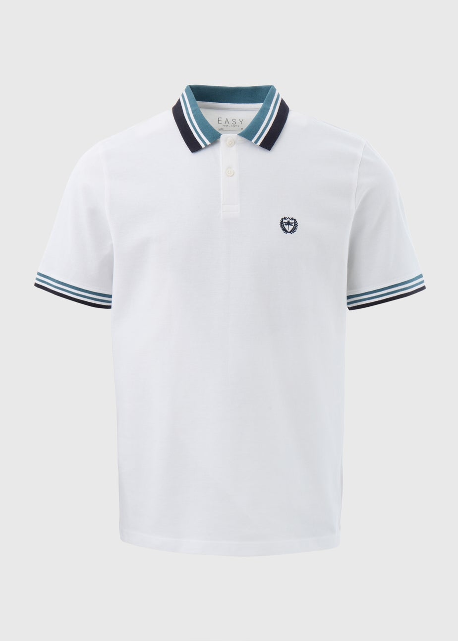 White Tipped Polo Shirt