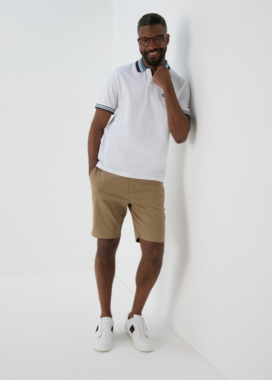 White Tipped Polo Shirt