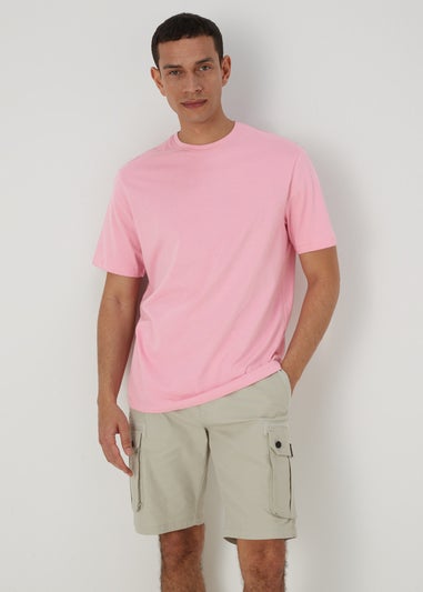 Pale Pink Crew Neck T-Shirt