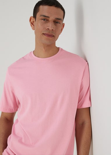 Pale Pink Crew Neck T-Shirt