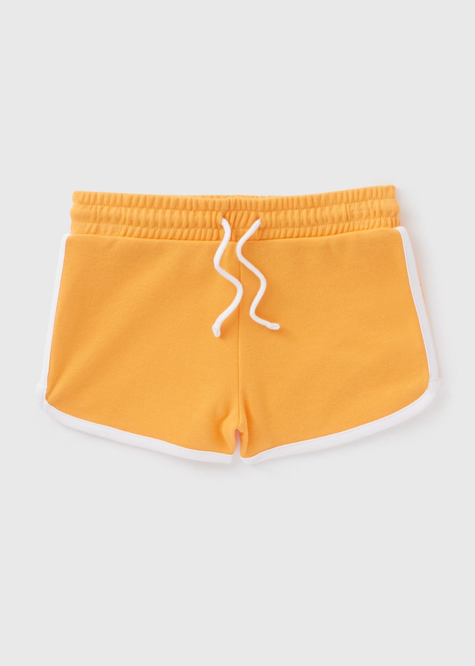 Girls Orange Runner Shorts (7-15yrs)