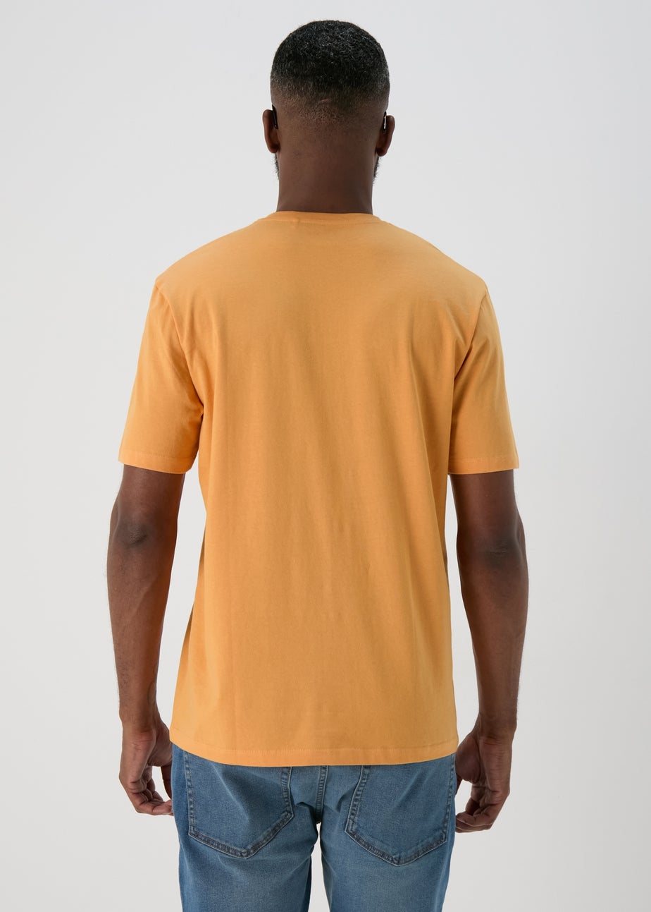 Orange V Neck T-Shirt