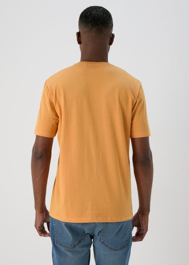 Orange V Neck T-Shirt