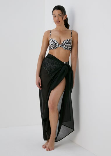 Animal Print Cupped Bikini Top