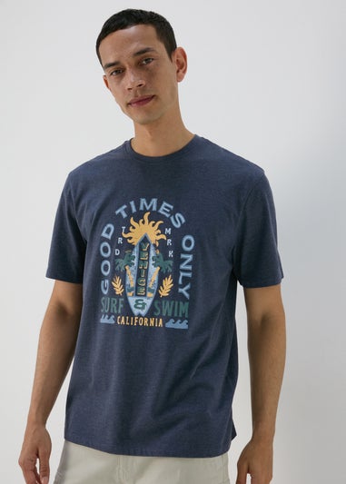 Navy Good Times Only T-Shirt