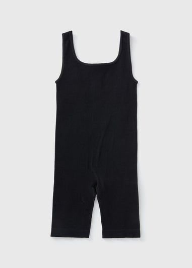 Girls Black Seamless Unitard (7-15yrs)
