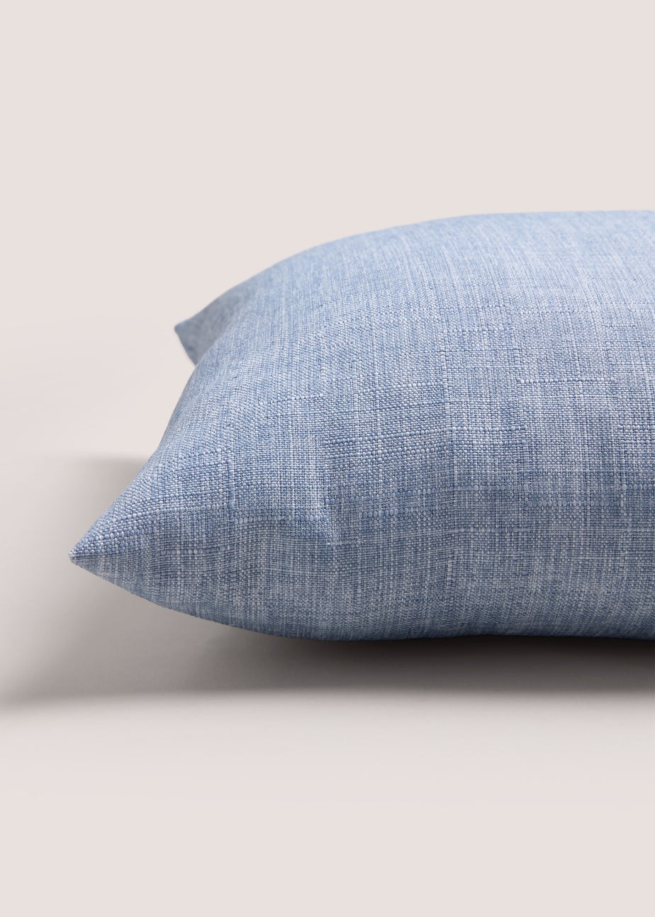 Blue Linen-Look Cushion