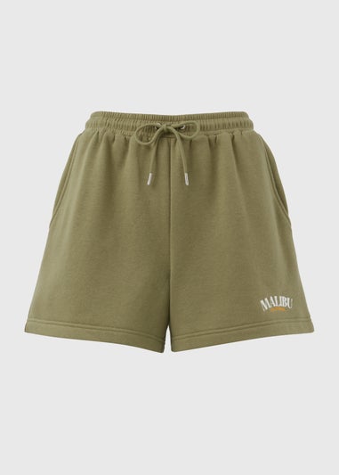 Khaki Malibu Collegiate Shorts