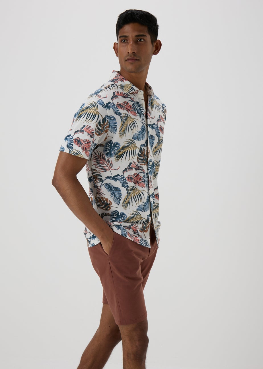 Multicolour Leaf Print Shirt