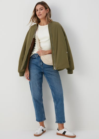 Ivory Ribbed T-Shirt