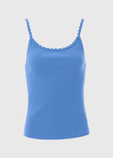 Blue Geo Strap Vest