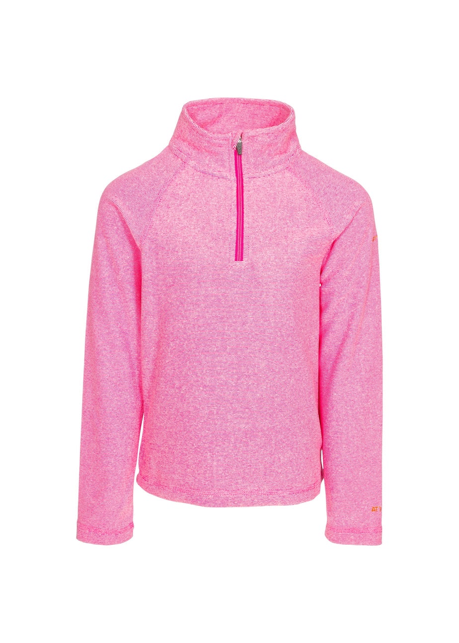 Girls Trespass Pink Medows Fleece (3-12yrs)