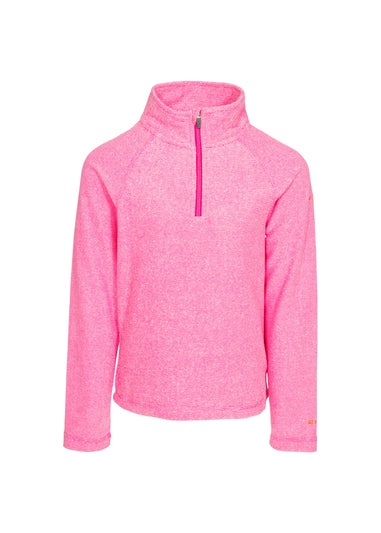 Girls Trespass Pink Medows Fleece (3-12yrs)