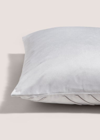 Grey 3D Diamond Embroidery Cushion