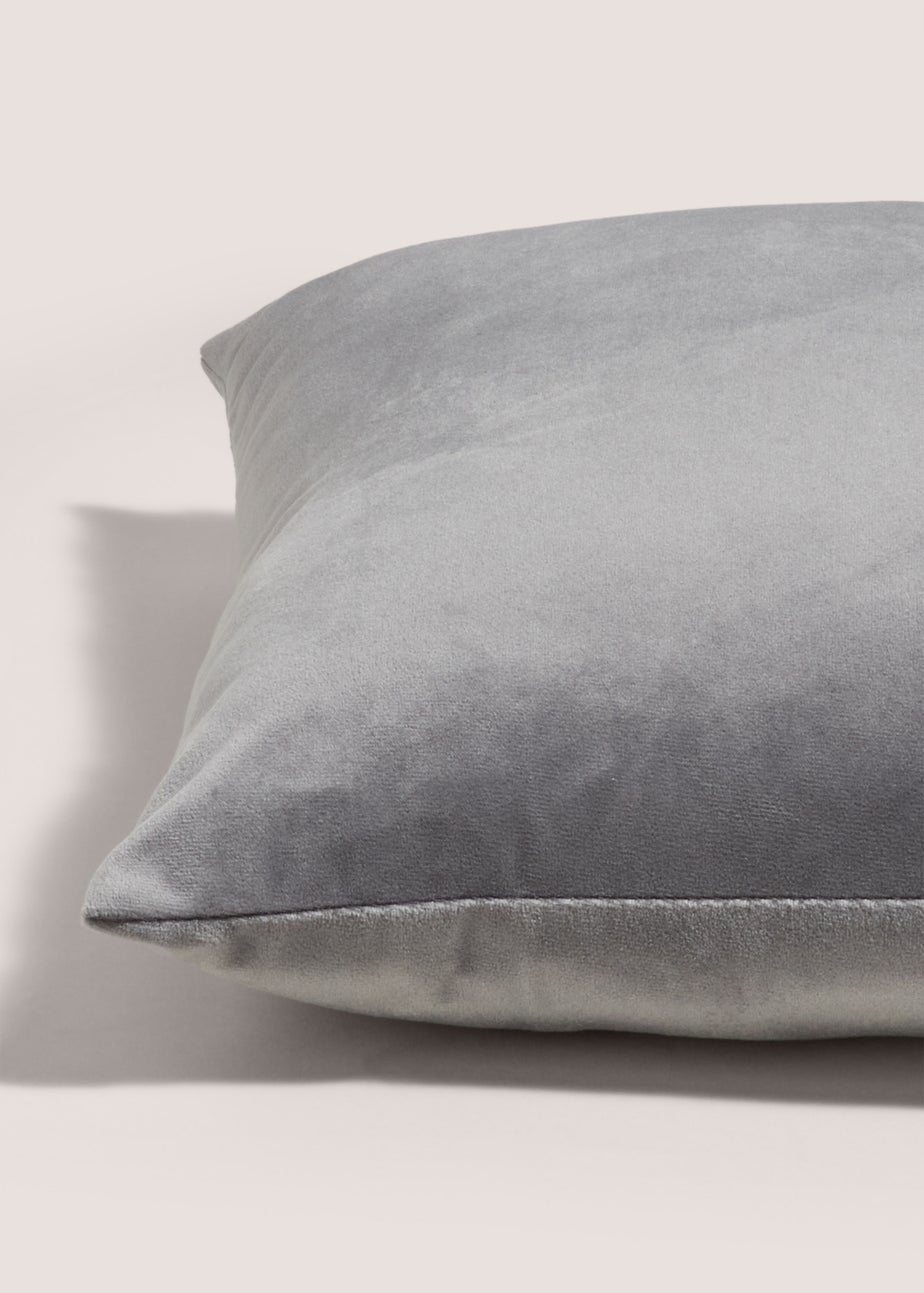 Charcoal Embroidered Crane Cushion