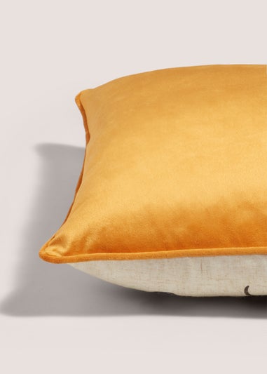 Ochre Sausage Dog Print Cushion