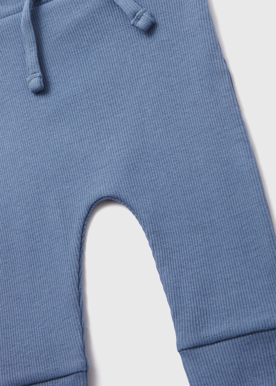 Baby Blue Ribbed Leggings (Newborn-23mths)