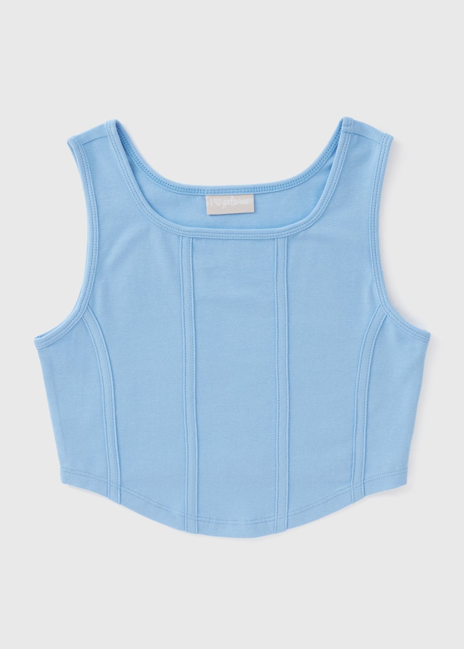 Girls Blue Corset Top (7-15yrs)