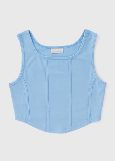 Girls Blue Corset Top (7-15yrs)