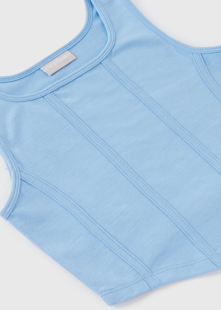 Girls Blue Corset Top (7-15yrs)