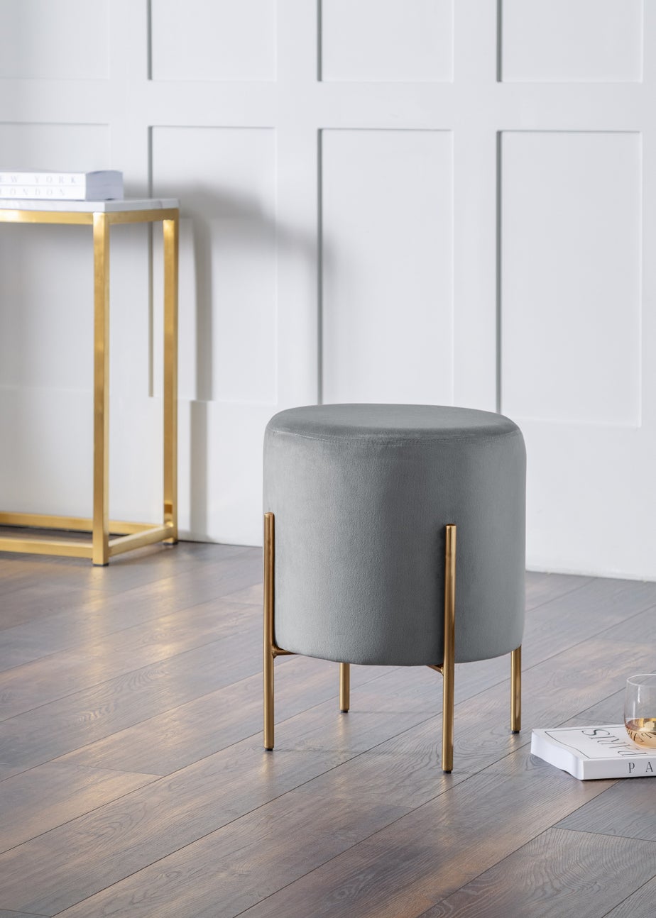 Julian Bowen Harrogate Stool - Grey (50.5 x 41.5 x 41.5 cm)