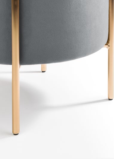 Julian Bowen Harrogate Stool - Grey (50.5 x 41.5 x 41.5 cm)