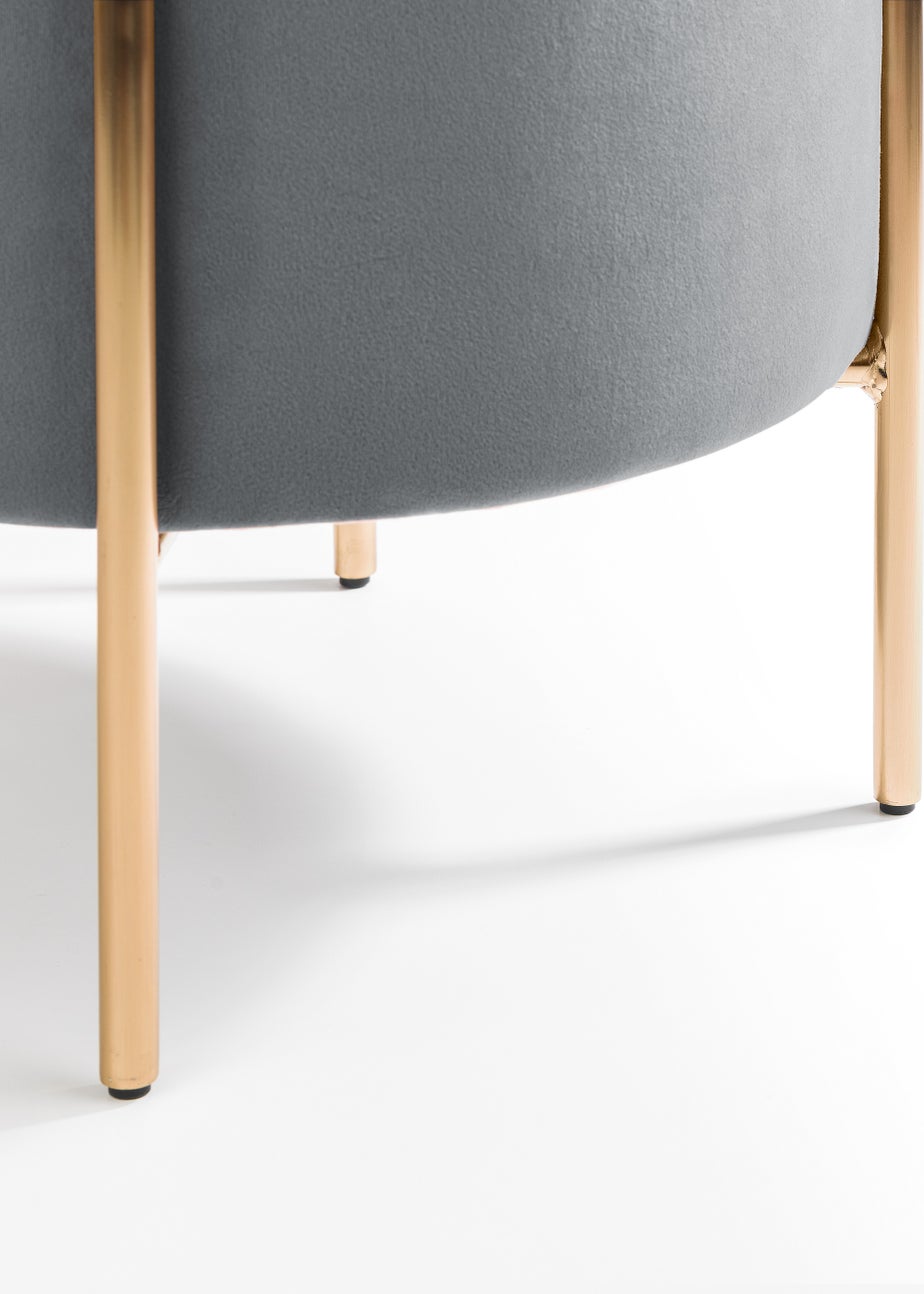 Julian Bowen Harrogate Stool - Grey (50.5 x 41.5 x 41.5 cm)