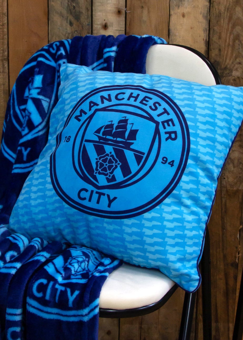 Man City FC Crestcol Square Cushion (40cm x 40cm)