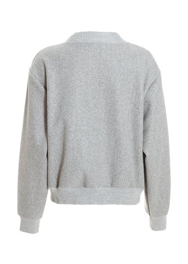 Quiz Grey Bomber Jacket