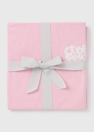 Pink Animal Print Shorts & T-Shirt Set