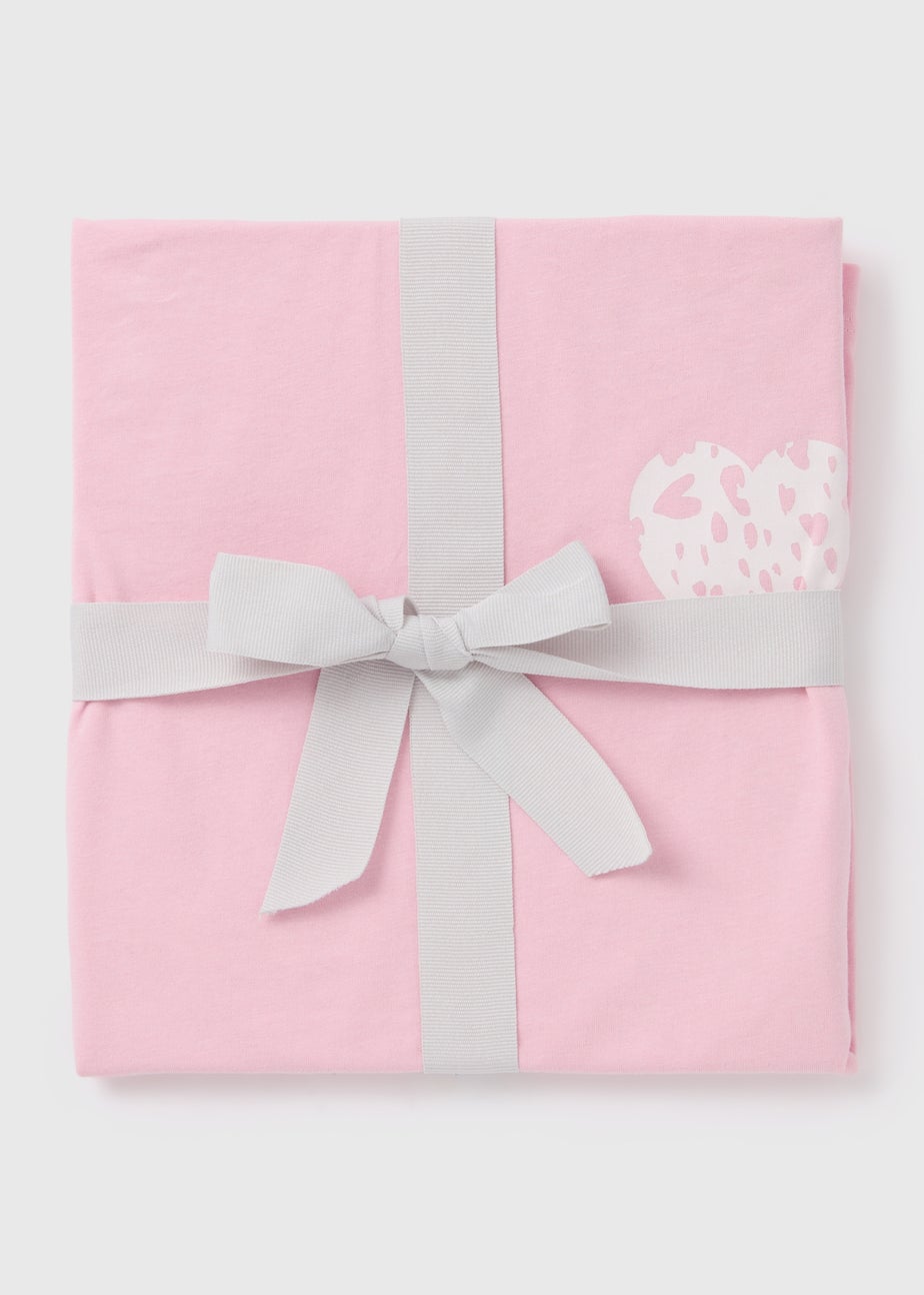 Pink Animal Print Shorts & T-Shirt Set