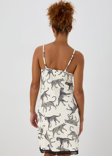 Cream Print Soft Touch Chemise