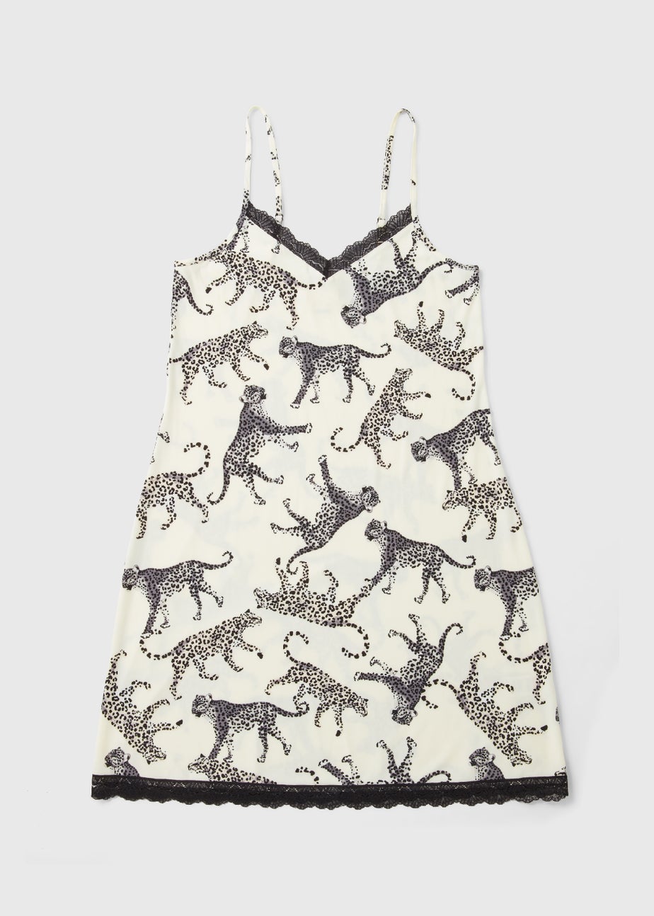 Cream Print Soft Touch Chemise