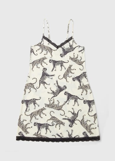 Cream Print Soft Touch Chemise