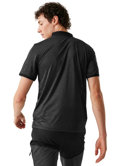 Regatta Black Remex Polo Shirt