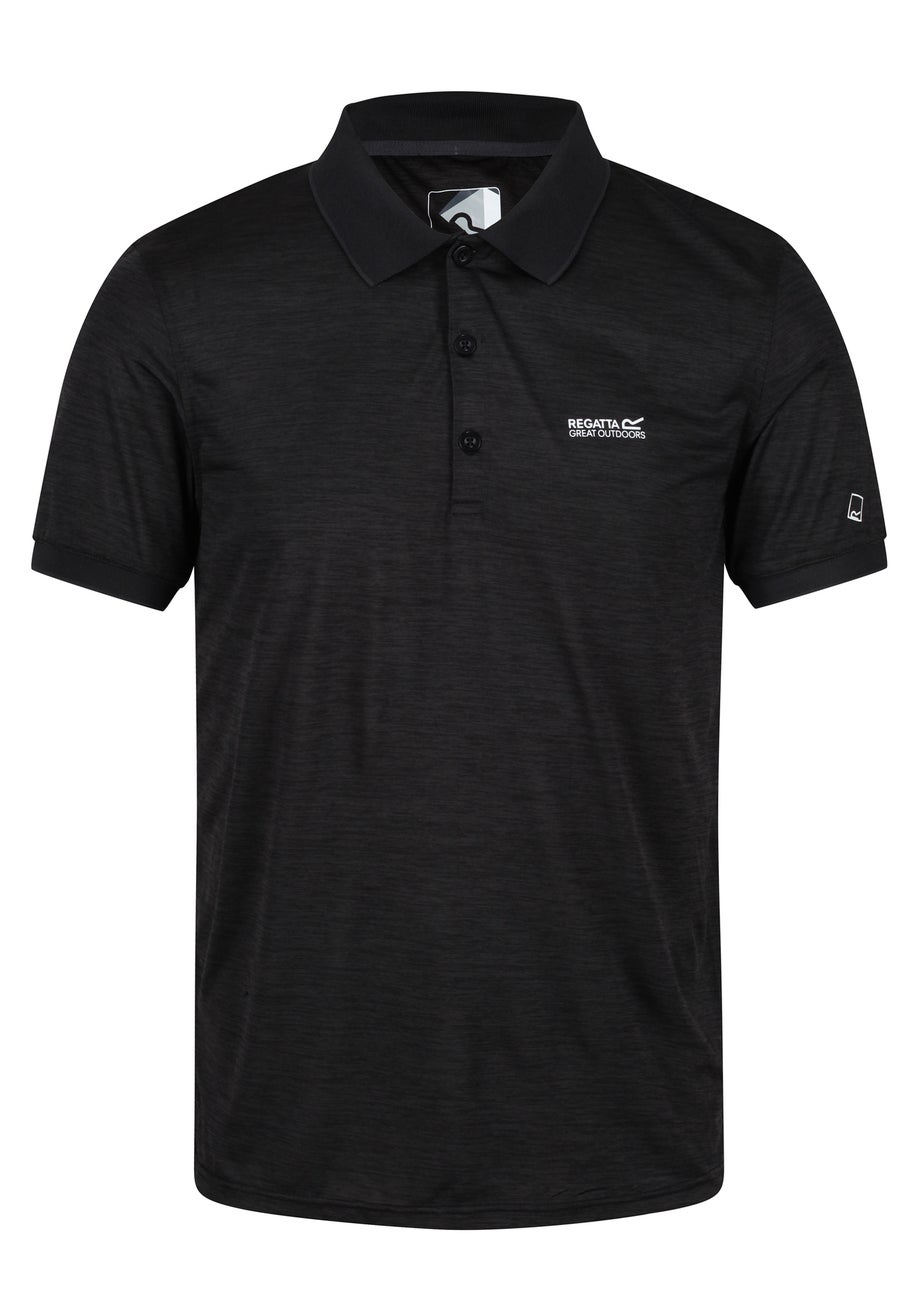 Regatta Black Remex Polo Shirt