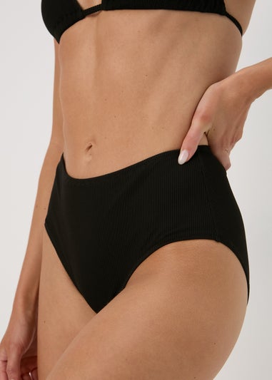 Black Midi Bikini Bottoms