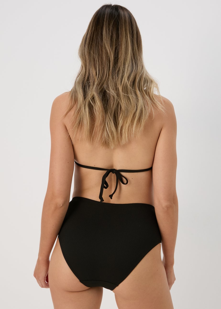 Black Midi Bikini Bottoms