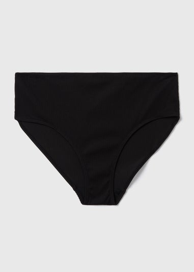 Black Midi Bikini Bottoms