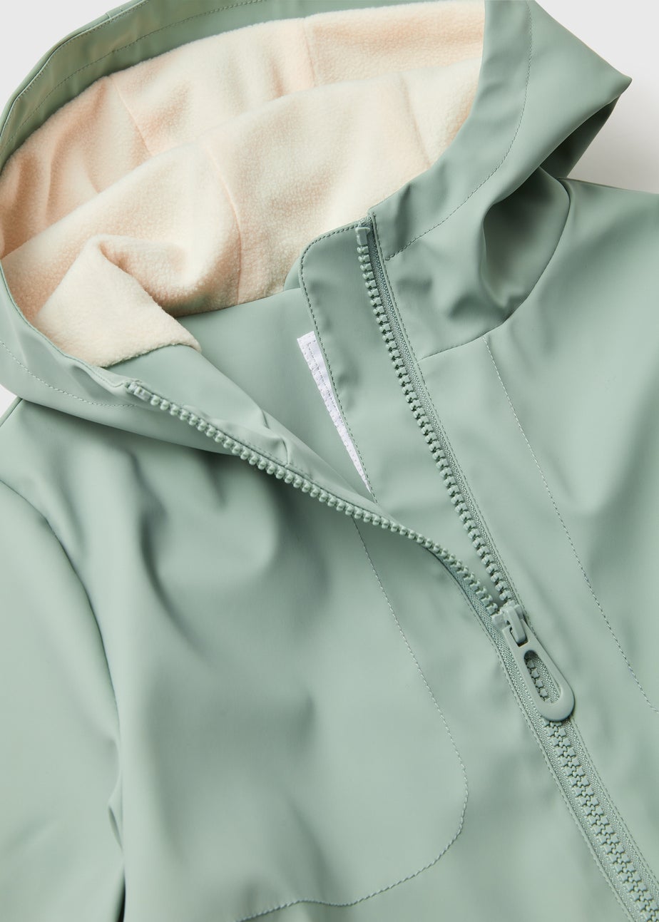 Girls Green Mac (7-13yrs)