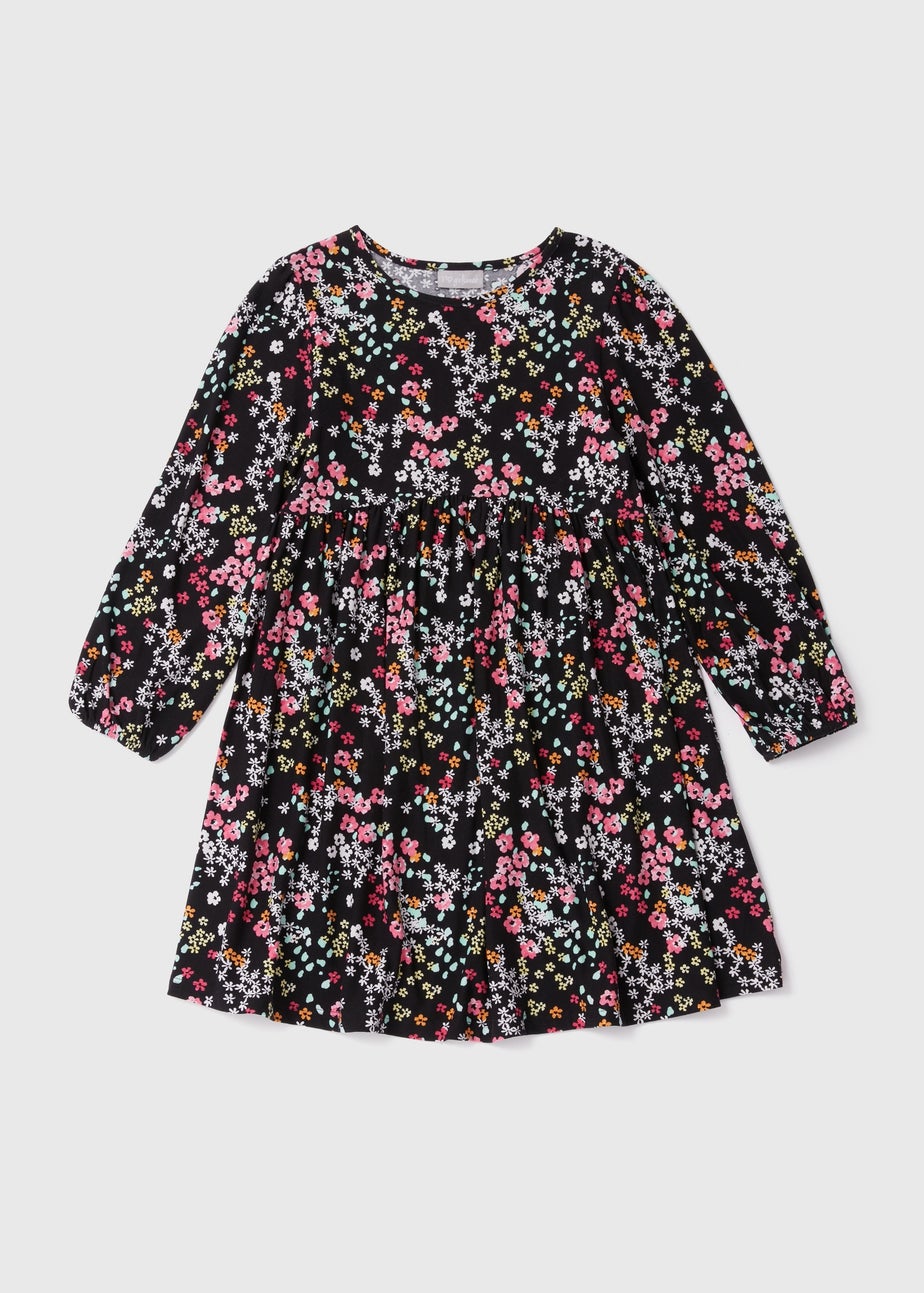 Girls Multicolour Floral Soft Touch Dress (7-13yrs)