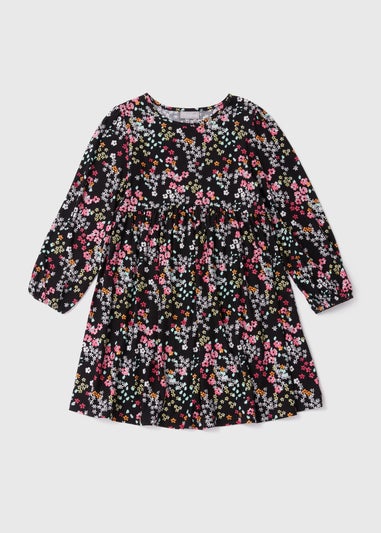 Girls Multicolour Floral Soft Touch Dress (7-13yrs)