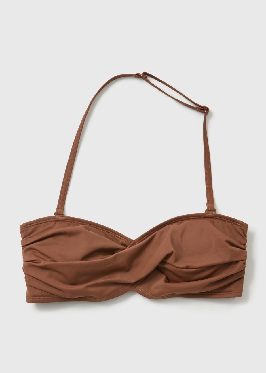 Mocha Twist Bikini Top