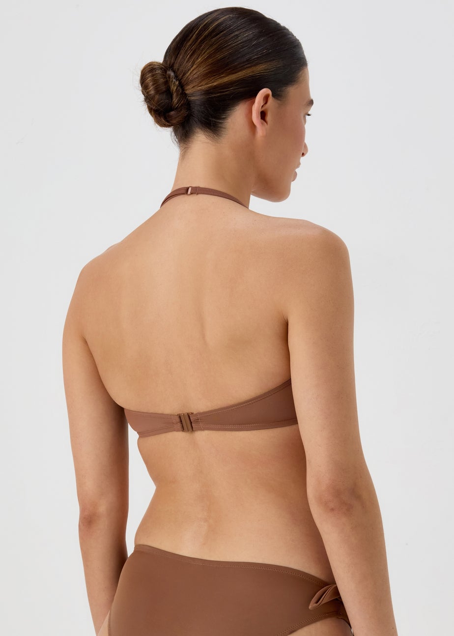 Mocha Twist Bikini Top