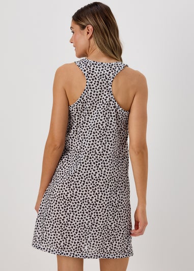 Cream Heart Print Nightie