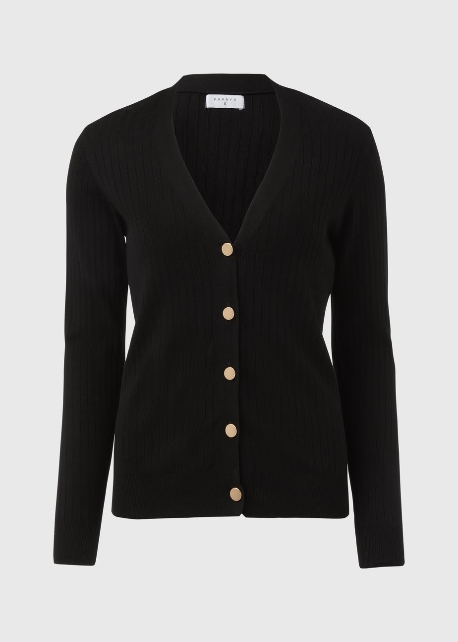 Et Vous Black Button Up Cardigan