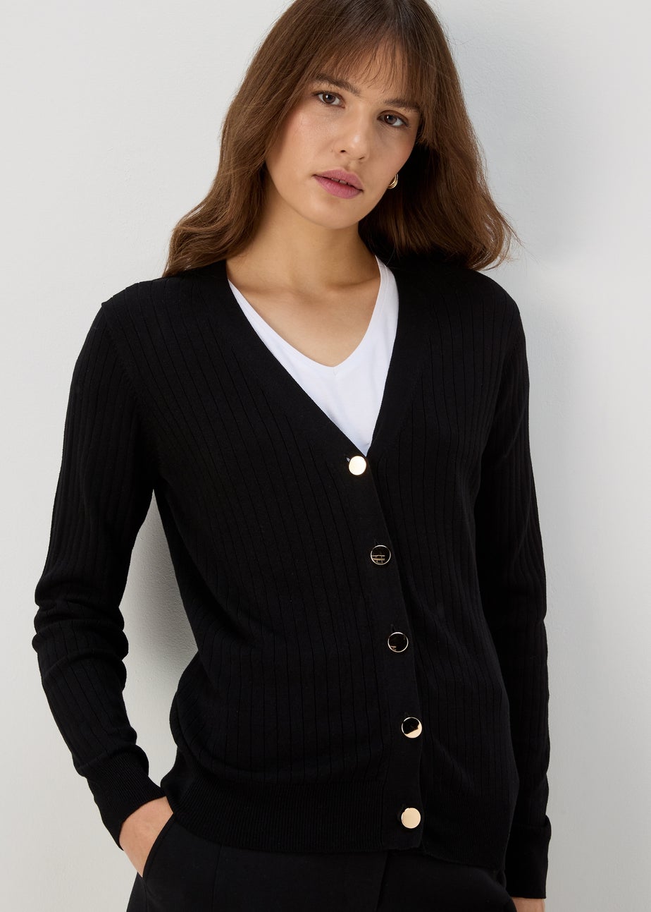 Et Vous Black Button Up Cardigan