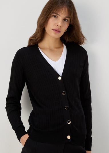 Et Vous Black Button Up Cardigan