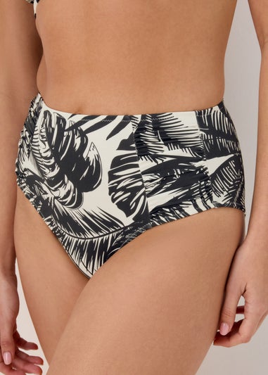 Monochrome Palm Bikini Bottoms
