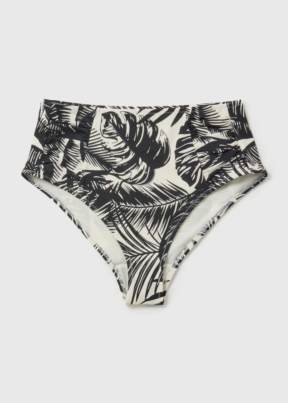 Monochrome Palm Bikini Bottoms